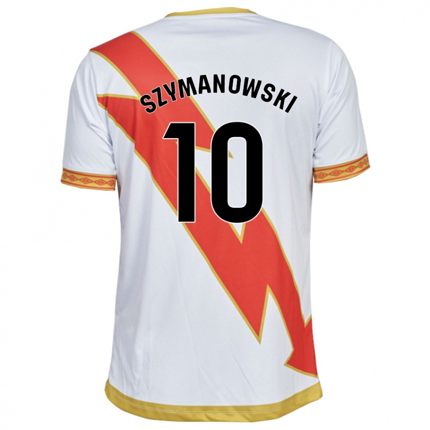 Hombre Camiseta Marianela Szymanowski #10 Blanco 1ª Equipación 2023/24 La Camisa Perú