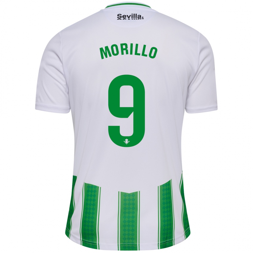 Hombre Camiseta Manu Morillo #9 Blanco 1ª Equipación 2023/24 La Camisa Perú