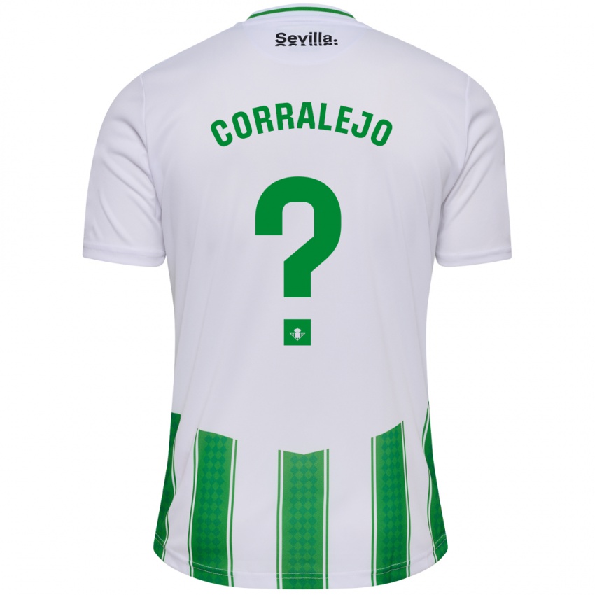 Hombre Camiseta Iván Corralejo #0 Blanco 1ª Equipación 2023/24 La Camisa Perú