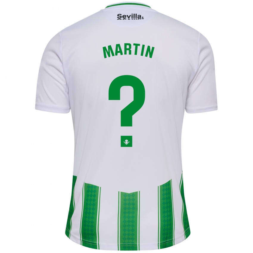 Hombre Camiseta Adrián Martín #0 Blanco 1ª Equipación 2023/24 La Camisa Perú