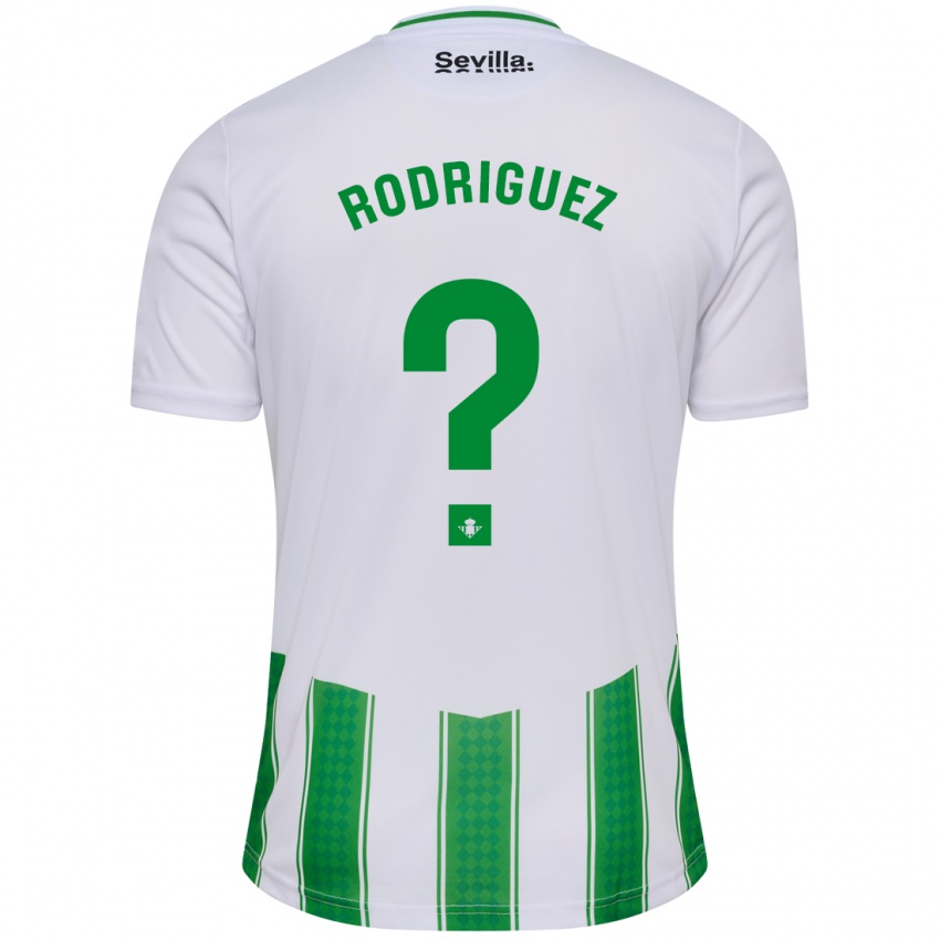 Hombre Camiseta Jesús Rodriguez #0 Blanco 1ª Equipación 2023/24 La Camisa Perú