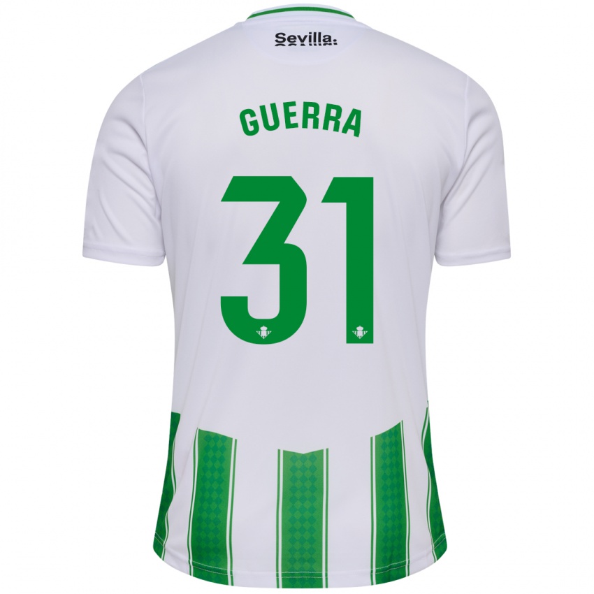 Hombre Camiseta Ana Guerra Morcillo #31 Blanco 1ª Equipación 2023/24 La Camisa Perú