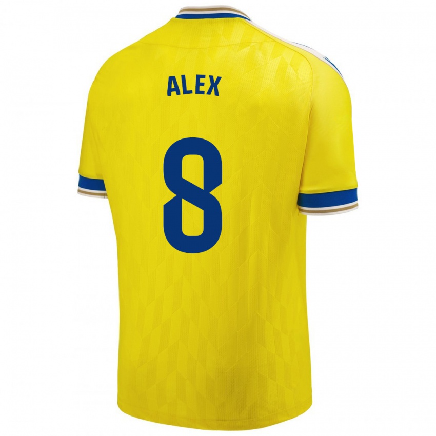 Hombre Camiseta Álex Fernández #8 Amarillo 1ª Equipación 2023/24 La Camisa Perú