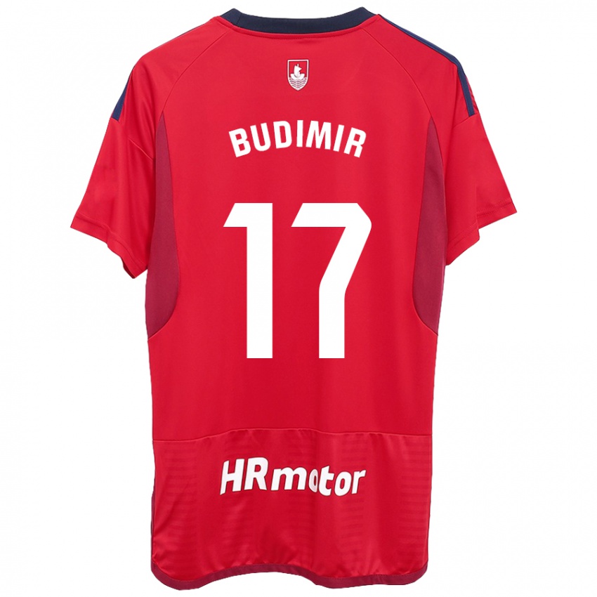 Hombre Camiseta Ante Budimir #17 Rojo 1ª Equipación 2023/24 La Camisa Perú