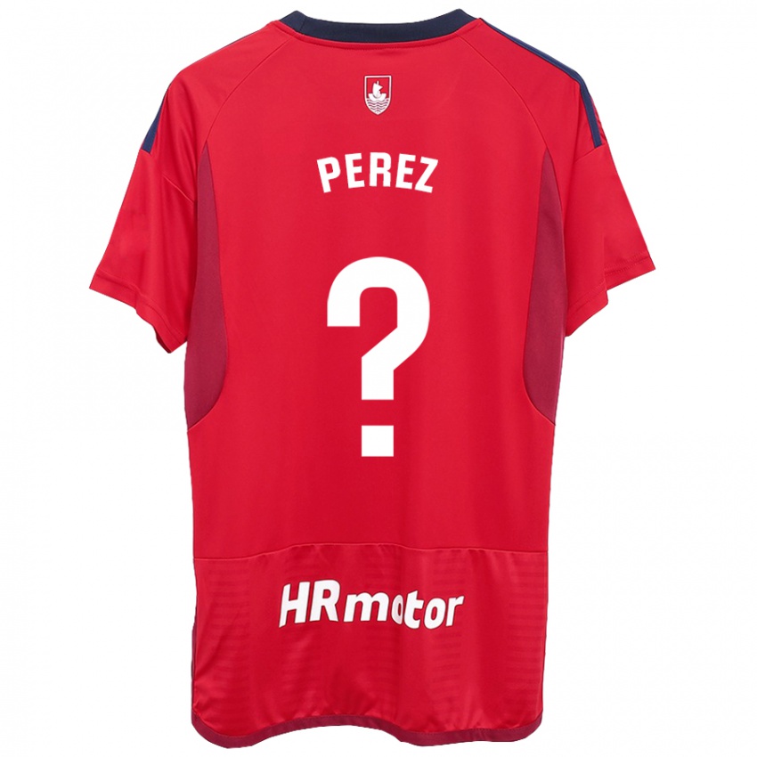 Hombre Camiseta Bruno Perez #0 Rojo 1ª Equipación 2023/24 La Camisa Perú