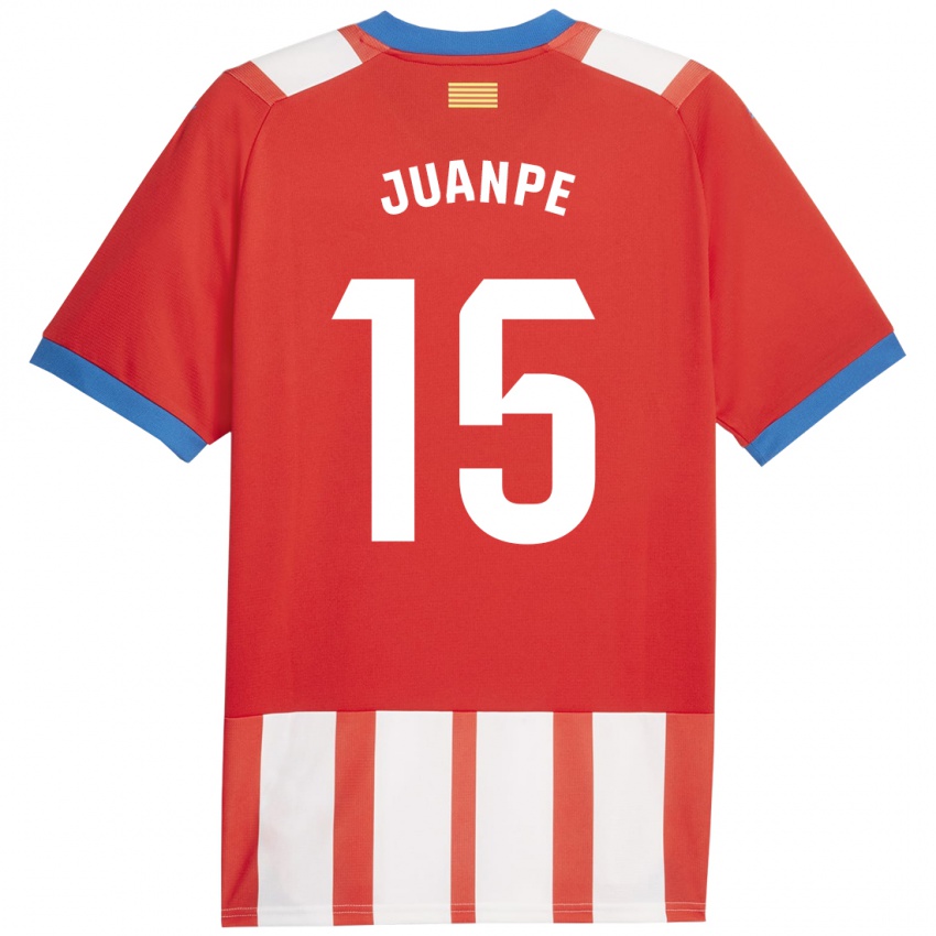 Hombre Camiseta Juanpe #15 Rojo Blanco 1ª Equipación 2023/24 La Camisa Perú