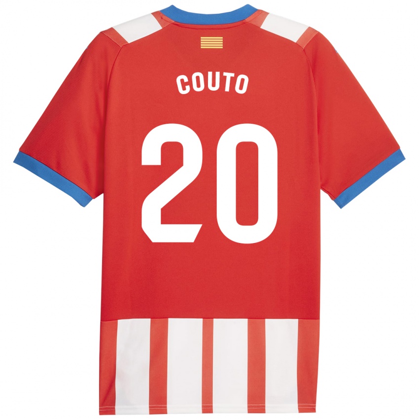 Hombre Camiseta Yan Couto #20 Rojo Blanco 1ª Equipación 2023/24 La Camisa Perú