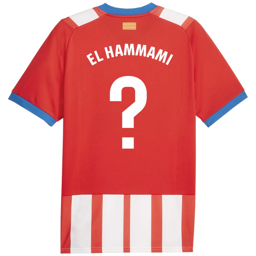 Hombre Camiseta Ayoub El Hammami #0 Rojo Blanco 1ª Equipación 2023/24 La Camisa Perú