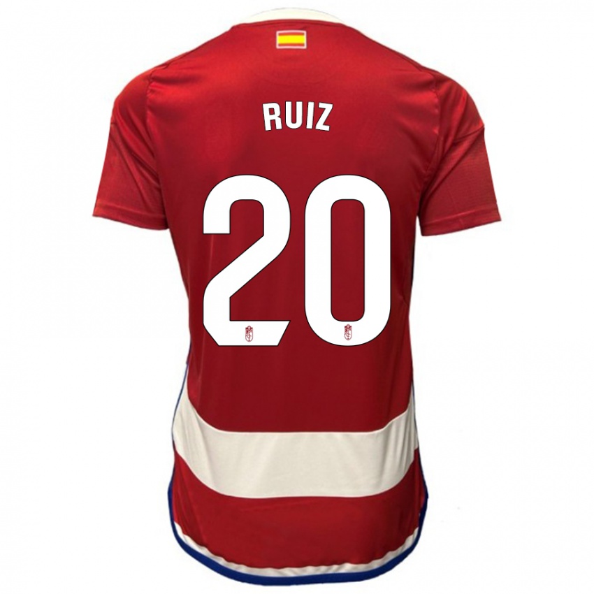 Hombre Camiseta Sergio Ruiz #20 Rojo 1ª Equipación 2023/24 La Camisa Perú