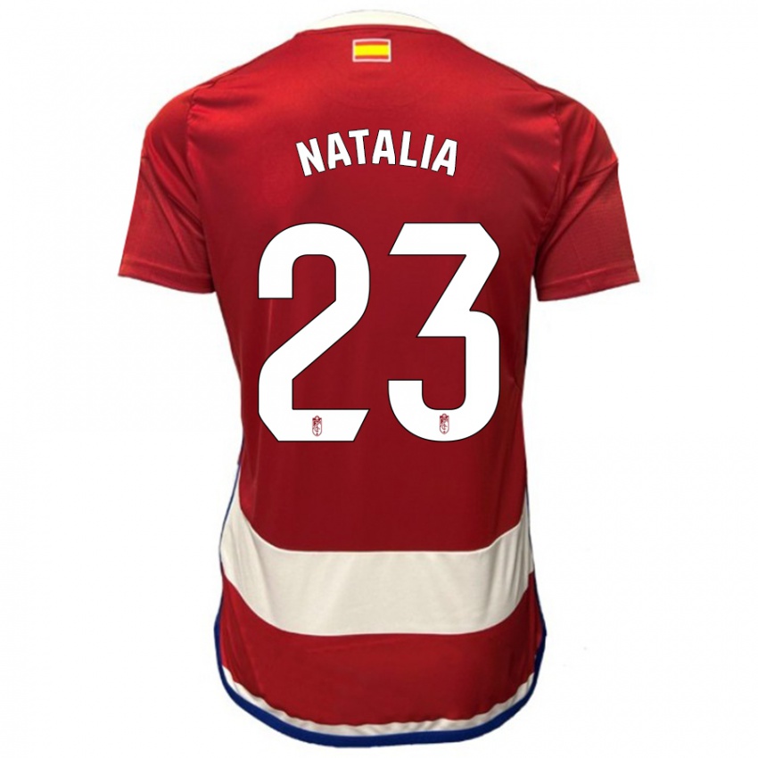 Hombre Camiseta Natalia #23 Rojo 1ª Equipación 2023/24 La Camisa Perú