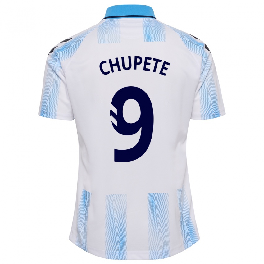 Hombre Camiseta Chupete #9 Blanco Azul 1ª Equipación 2023/24 La Camisa Perú