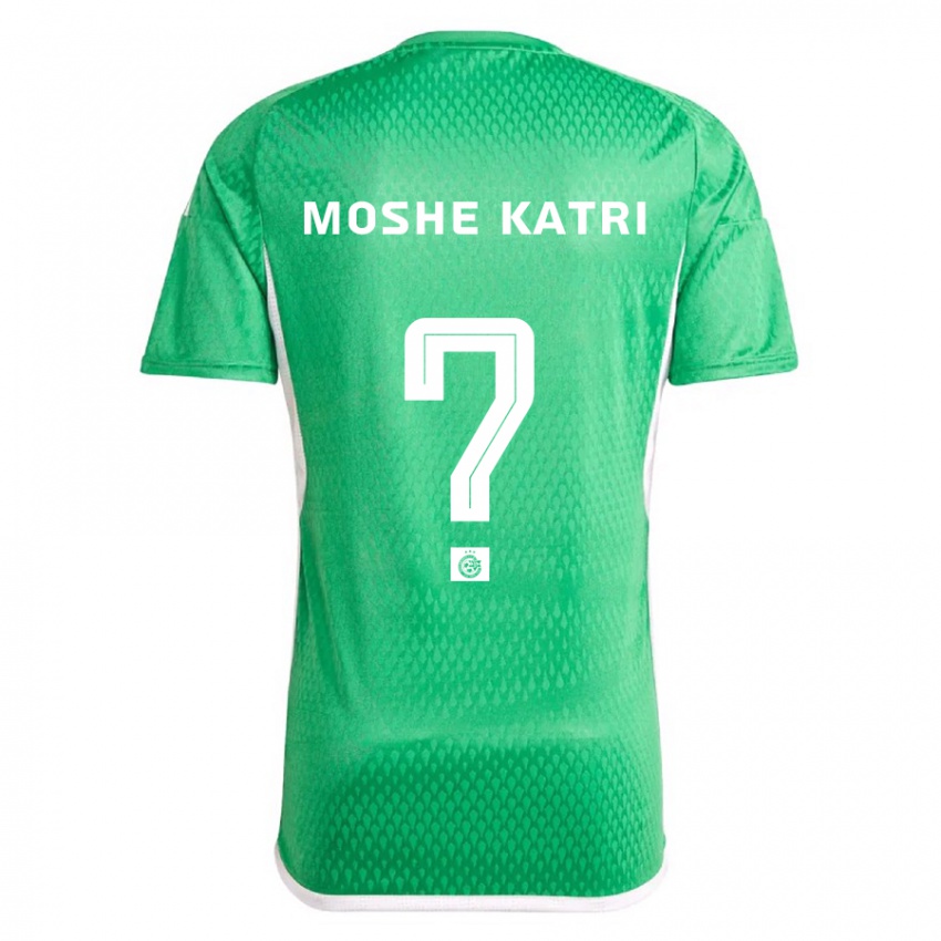 Hombre Camiseta Roy Moshe Katri #0 Blanco Azul 1ª Equipación 2023/24 La Camisa Perú