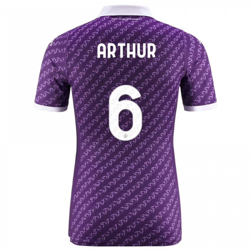 Hombre Camiseta Arthur Melo #6 Violeta 1ª Equipación 2023/24 La Camisa Perú