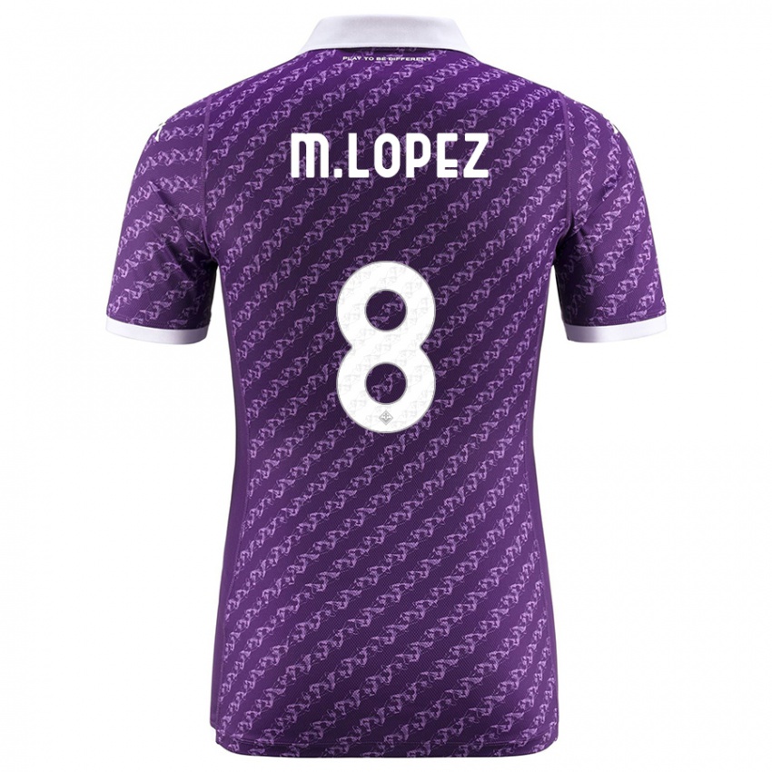 Hombre Camiseta Maxime Lopez #8 Violeta 1ª Equipación 2023/24 La Camisa Perú