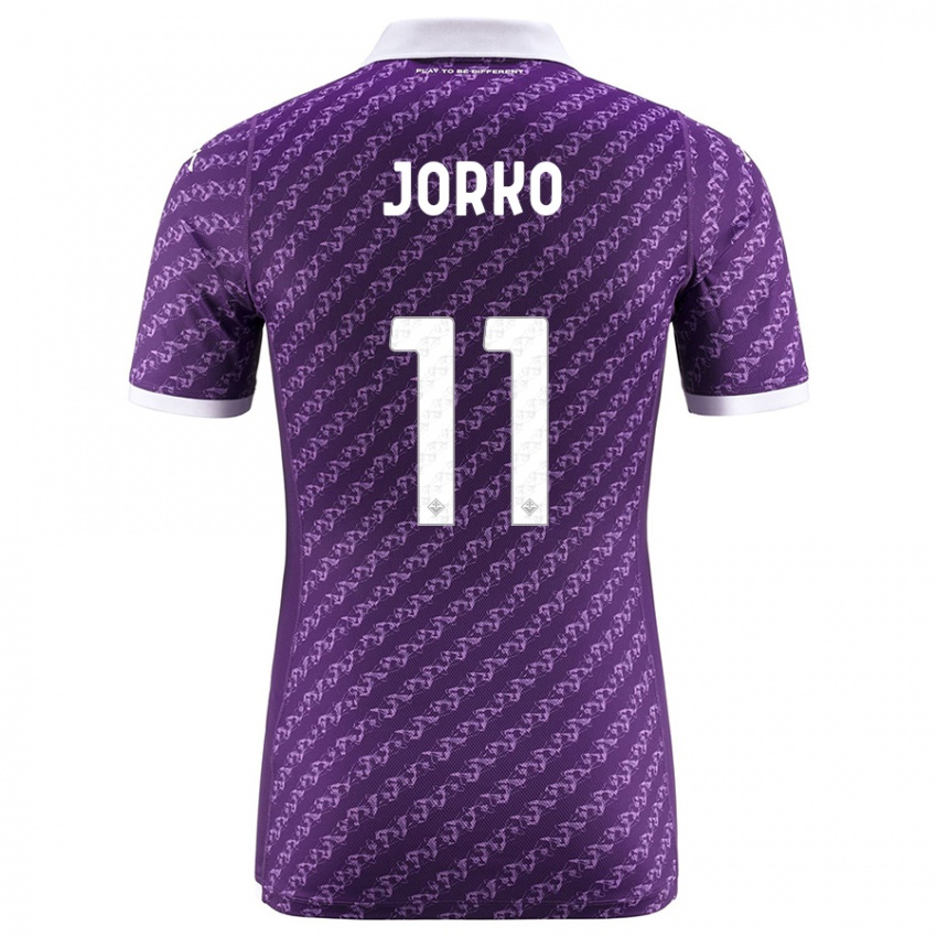 Hombre Camiseta Jonathan Ikone #11 Violeta 1ª Equipación 2023/24 La Camisa Perú