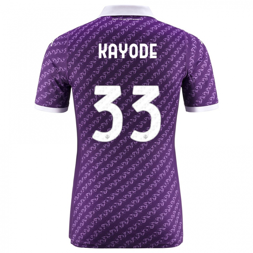 Hombre Camiseta Michael Kayode #33 Violeta 1ª Equipación 2023/24 La Camisa Perú