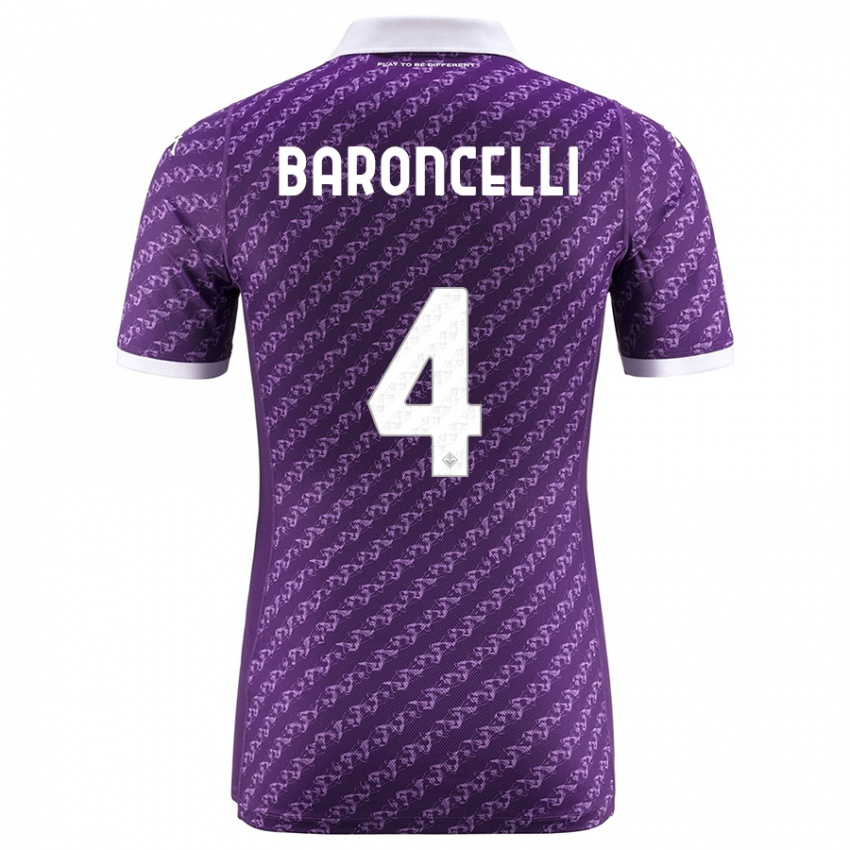 Hombre Camiseta Leonardo Baroncelli #4 Violeta 1ª Equipación 2023/24 La Camisa Perú