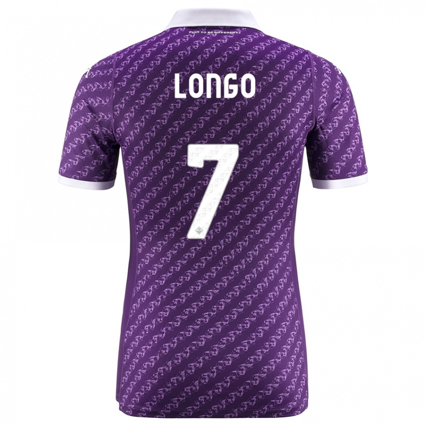 Hombre Camiseta Miriam Longo #7 Violeta 1ª Equipación 2023/24 La Camisa Perú