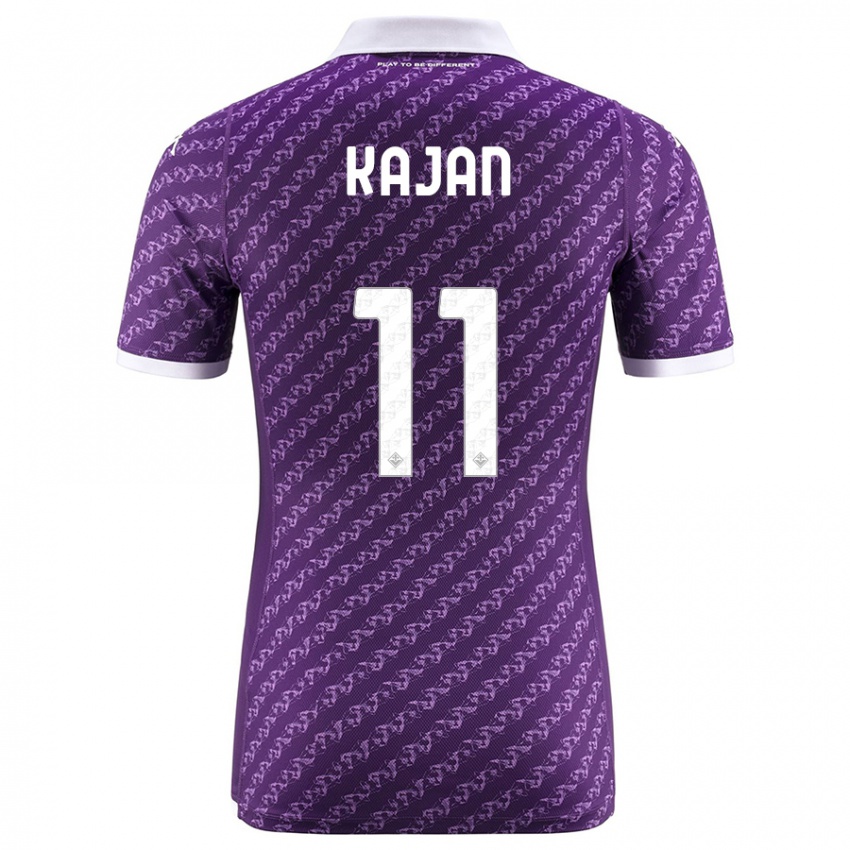 Hombre Camiseta Zsanett Kaján #11 Violeta 1ª Equipación 2023/24 La Camisa Perú