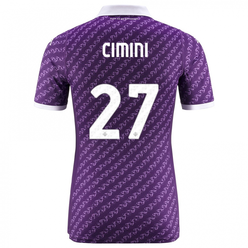 Hombre Camiseta Linda Tucceri Cimini #27 Violeta 1ª Equipación 2023/24 La Camisa Perú