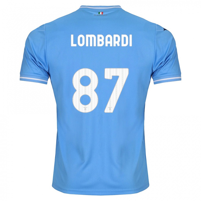 Hombre Camiseta Cristiano Lombardi #87 Azul 1ª Equipación 2023/24 La Camisa Perú