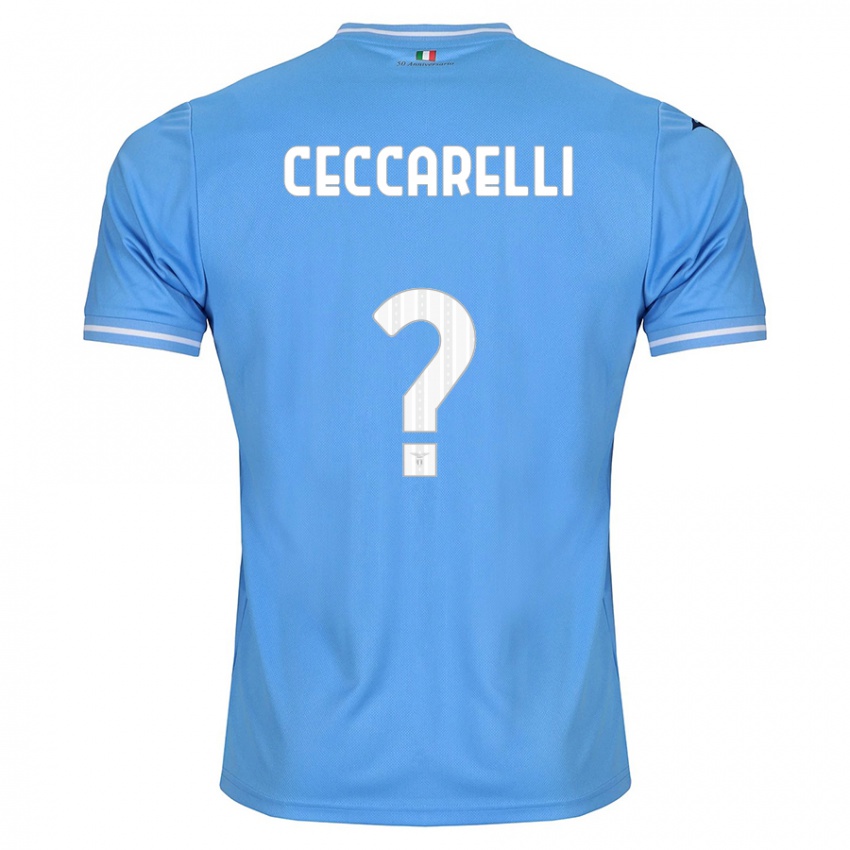 Hombre Camiseta Alessandro Ceccarelli #0 Azul 1ª Equipación 2023/24 La Camisa Perú