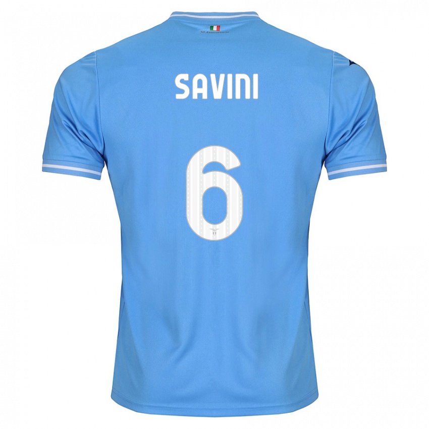 Hombre Camiseta Federica Savini #6 Azul 1ª Equipación 2023/24 La Camisa Perú