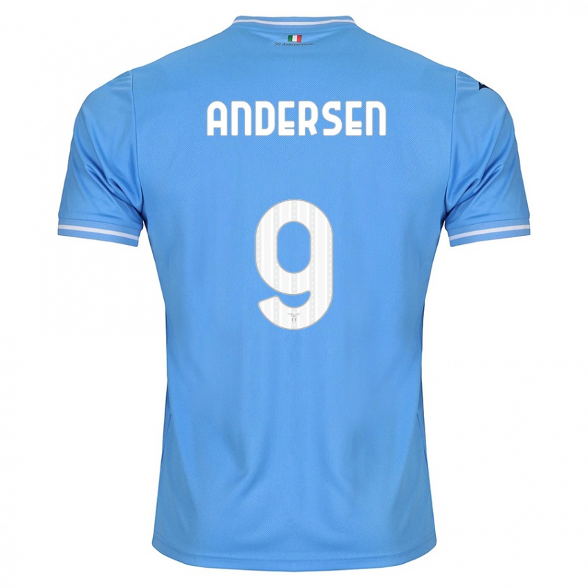 Hombre Camiseta Signe Holt Andersen #9 Azul 1ª Equipación 2023/24 La Camisa Perú