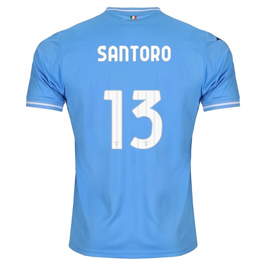 Hombre Camiseta Martina Santoro #13 Azul 1ª Equipación 2023/24 La Camisa Perú