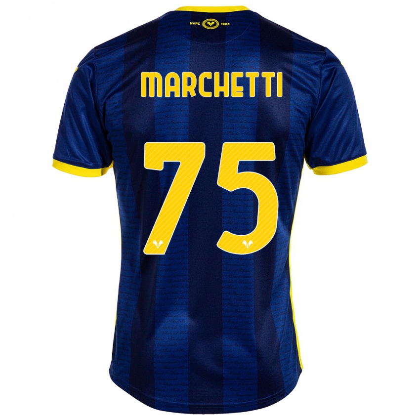 Hombre Camiseta Nicolò Marchetti #75 Armada 1ª Equipación 2023/24 La Camisa Perú