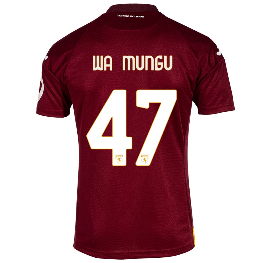 Hombre Camiseta Vimoj Muntu Wa Mungu #47 Rojo Oscuro 1ª Equipación 2023/24 La Camisa Perú