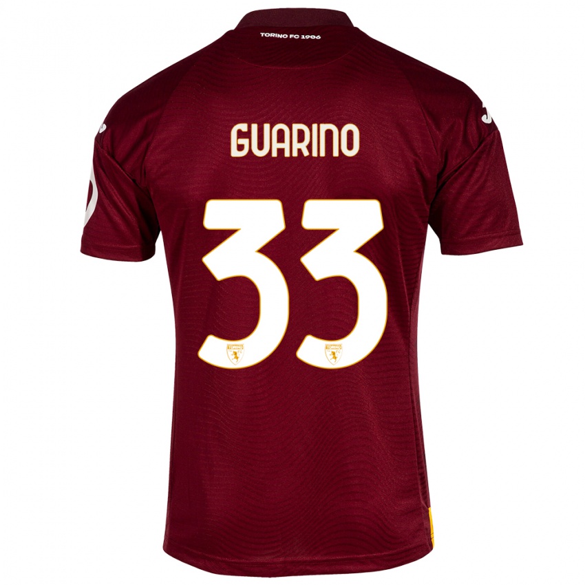 Hombre Camiseta Rita Guarino #33 Rojo Oscuro 1ª Equipación 2023/24 La Camisa Perú