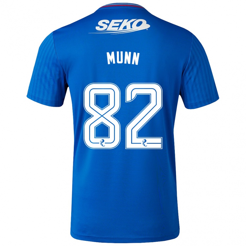 Hombre Camiseta Mason Munn #82 Azul 1ª Equipación 2023/24 La Camisa Perú