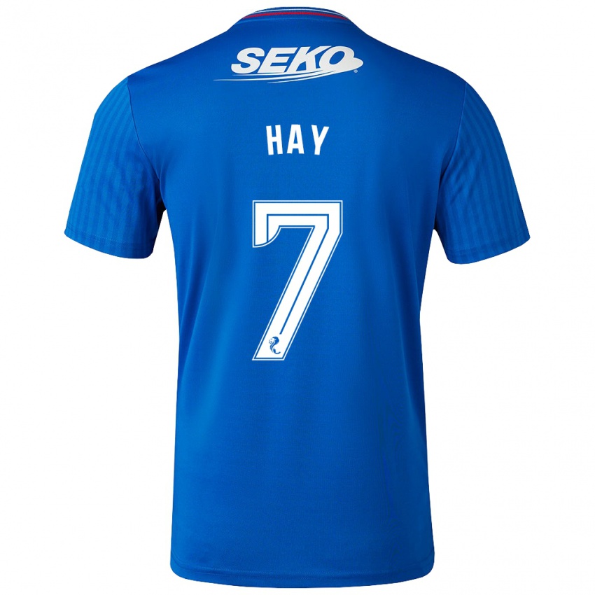 Hombre Camiseta Brogan Hay #7 Azul 1ª Equipación 2023/24 La Camisa Perú