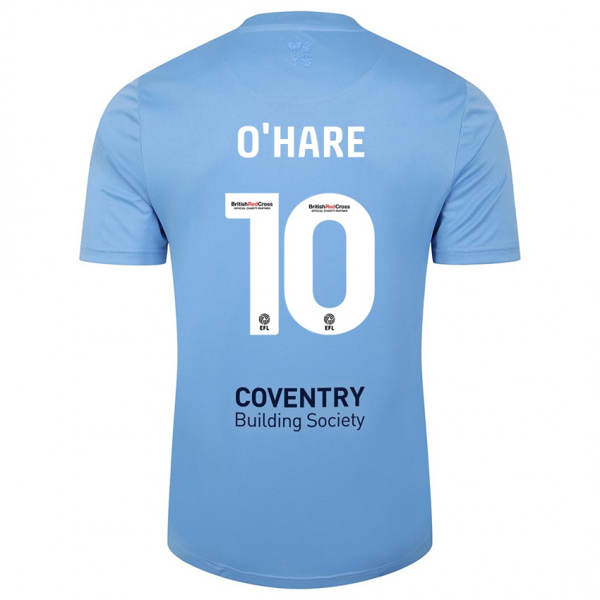 Hombre Camiseta Callum O'hare #10 Cielo Azul 1ª Equipación 2023/24 La Camisa Perú