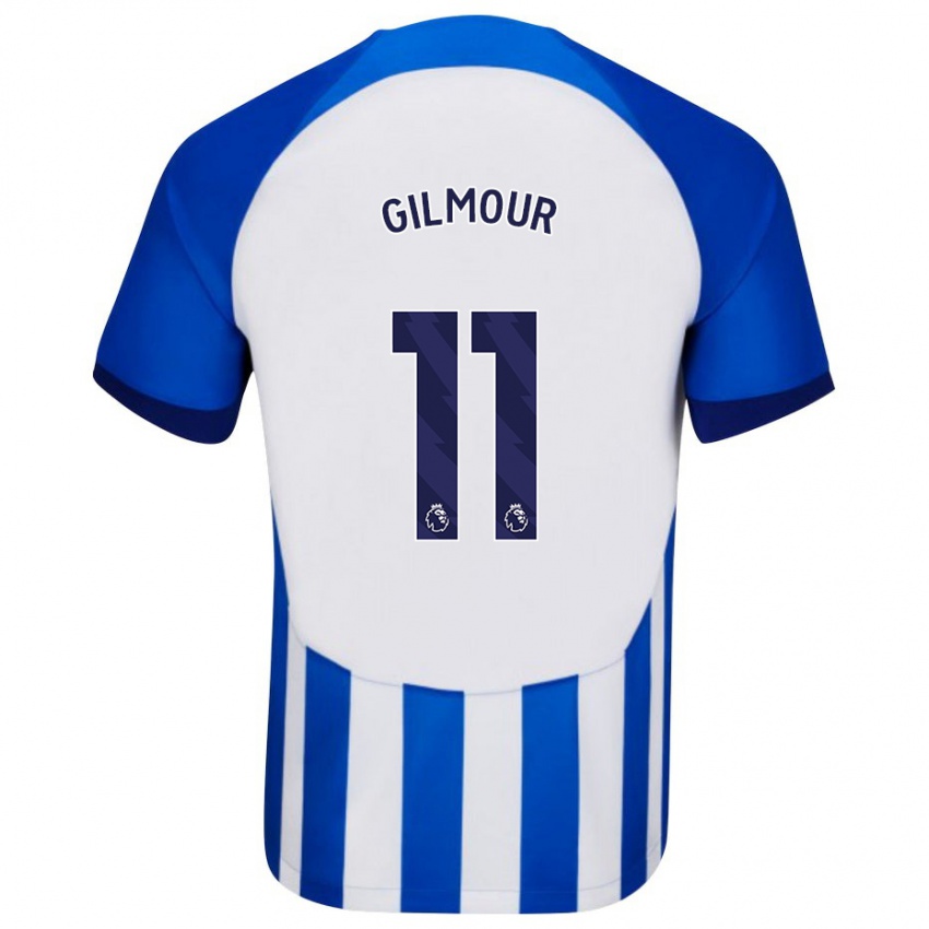 Hombre Camiseta Billy Gilmour #11 Azul 1ª Equipación 2023/24 La Camisa Perú