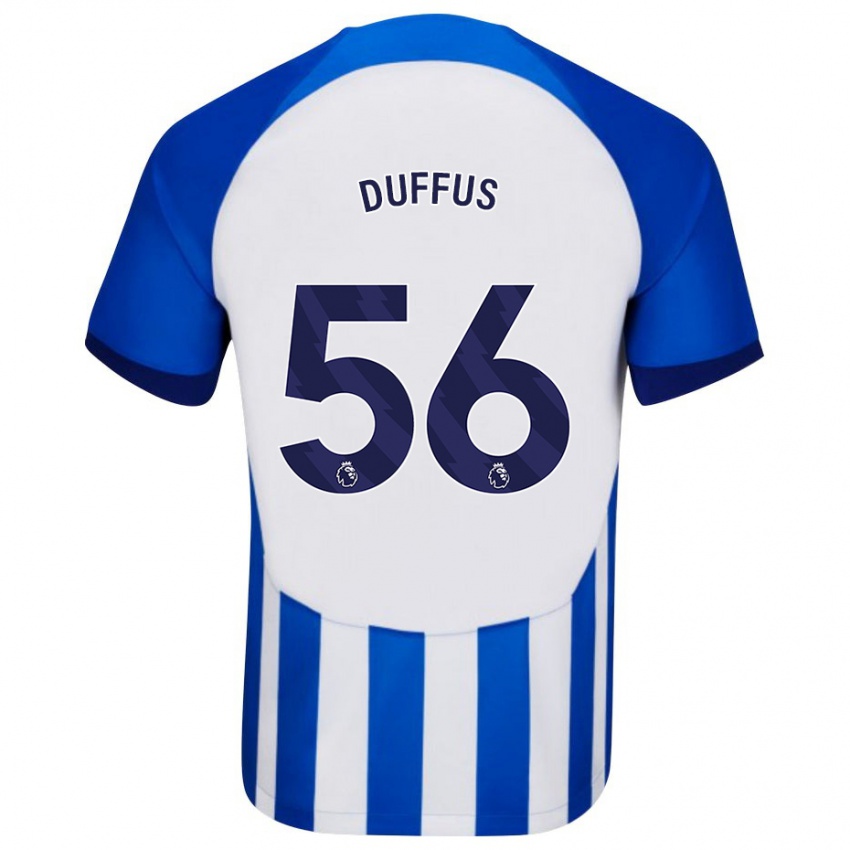 Hombre Camiseta Josh Duffus #56 Azul 1ª Equipación 2023/24 La Camisa Perú