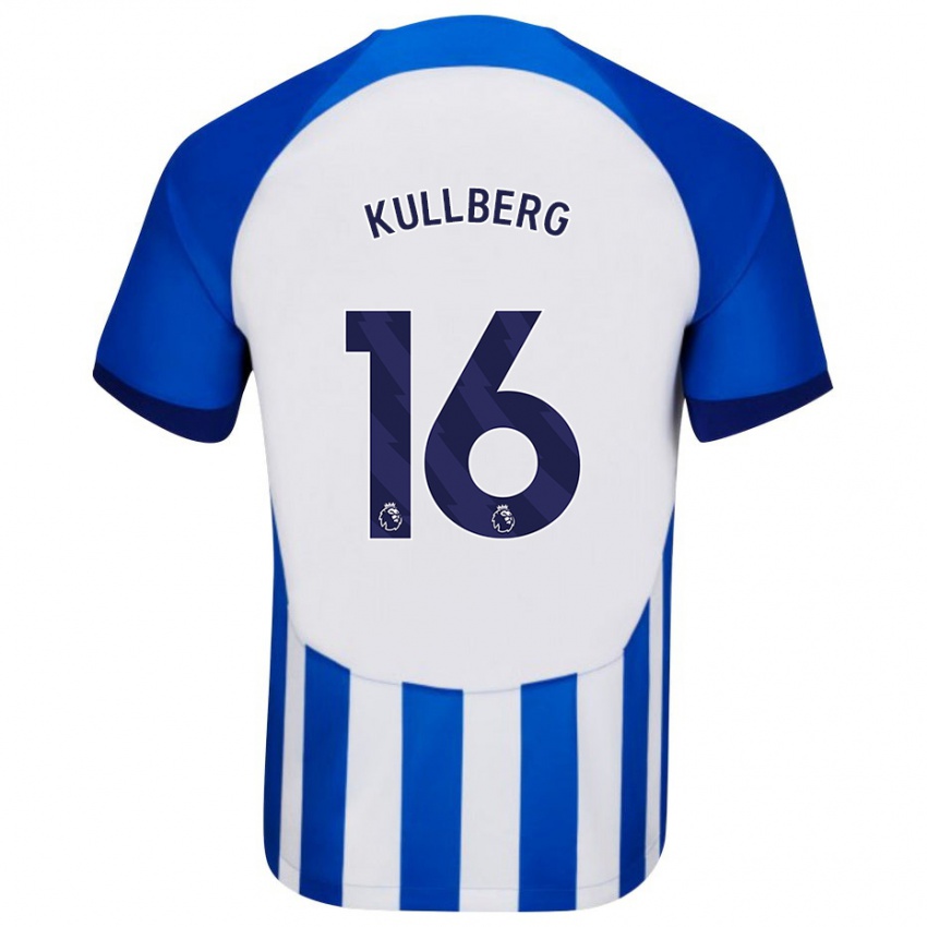 Hombre Camiseta Emma Nanny Charlotte Kullberg #16 Azul 1ª Equipación 2023/24 La Camisa Perú