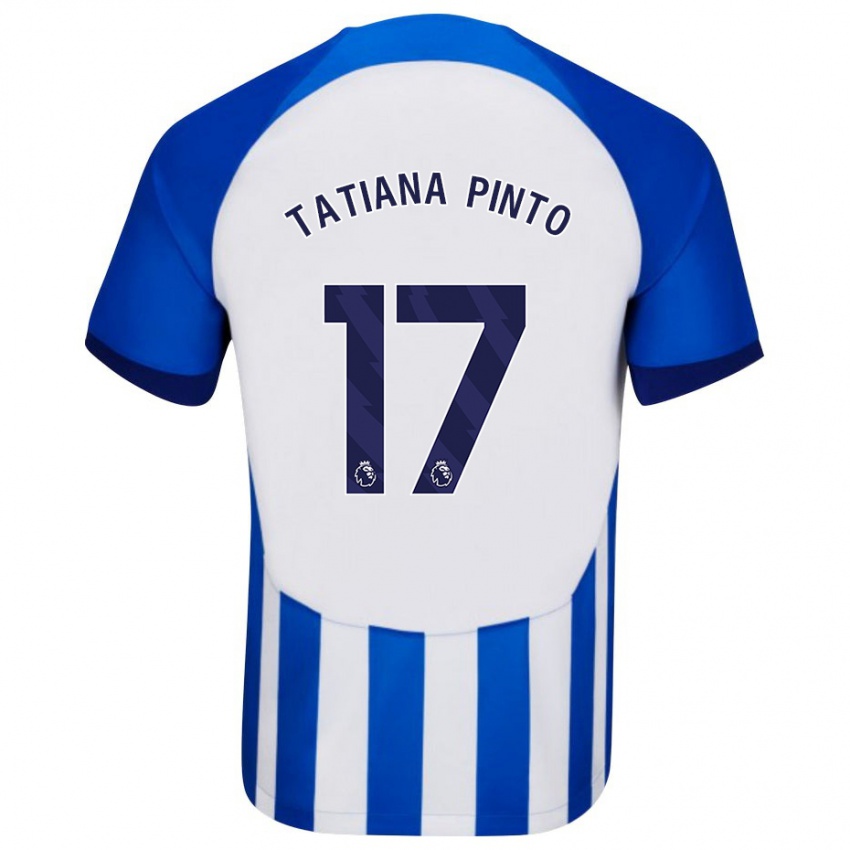 Hombre Camiseta Tatiana Vanessa Ferreira Pinto #17 Azul 1ª Equipación 2023/24 La Camisa Perú