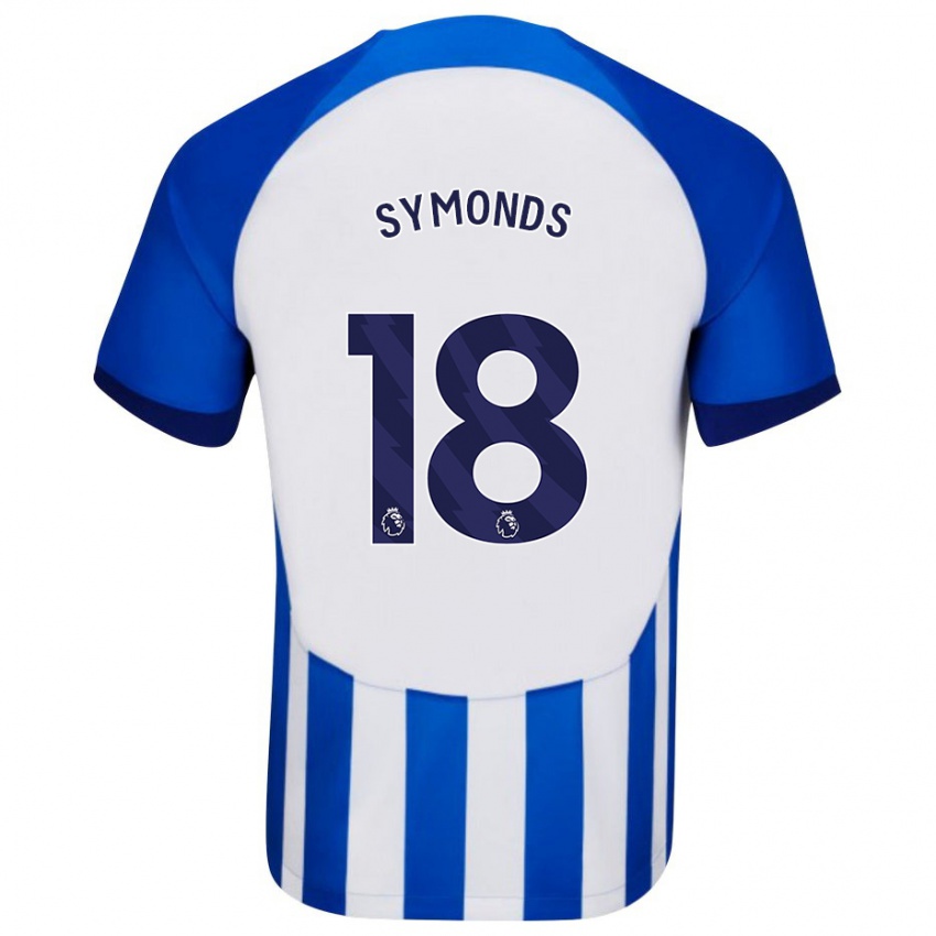 Hombre Camiseta Maisie Symonds #18 Azul 1ª Equipación 2023/24 La Camisa Perú