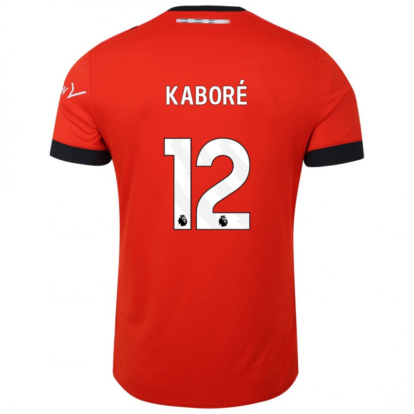 Hombre Camiseta Issa Kabore #12 Rojo 1ª Equipación 2023/24 La Camisa Perú