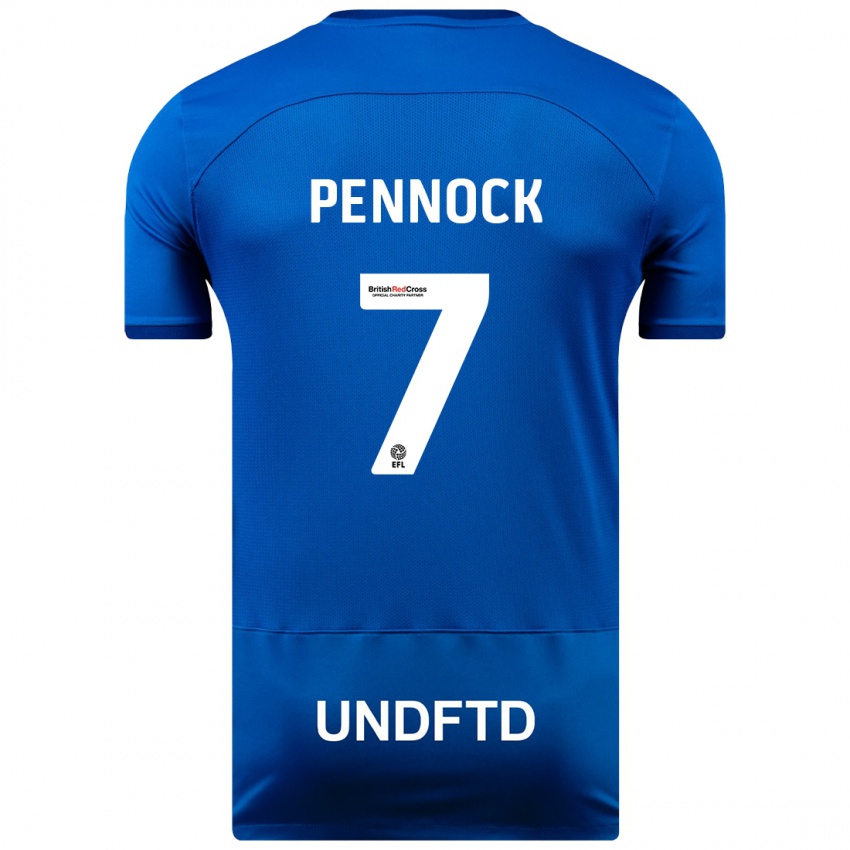 Hombre Camiseta Jade Pennock #7 Azul 1ª Equipación 2023/24 La Camisa Perú