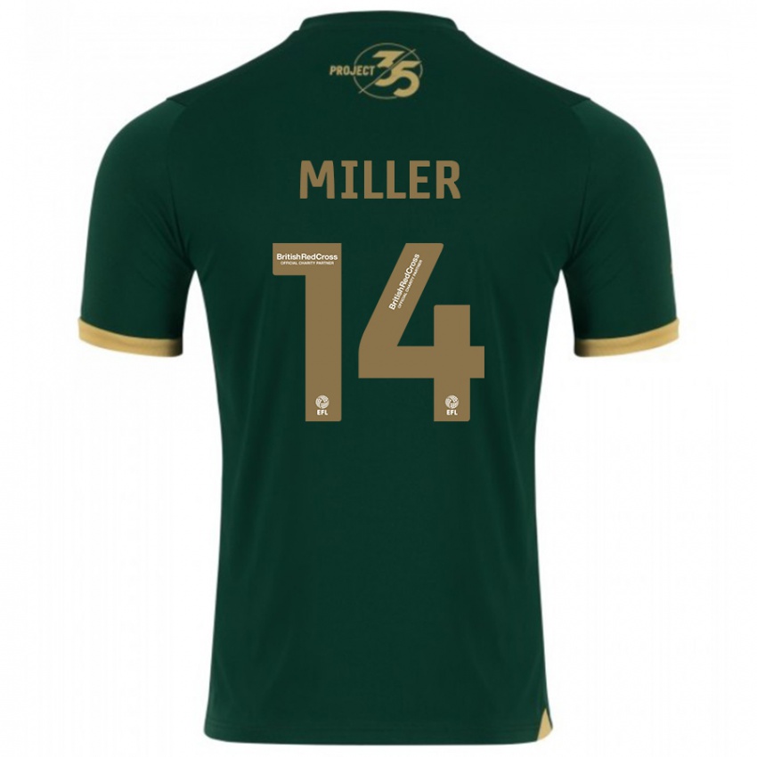 Hombre Camiseta Mickel Miller #14 Verde 1ª Equipación 2023/24 La Camisa Perú