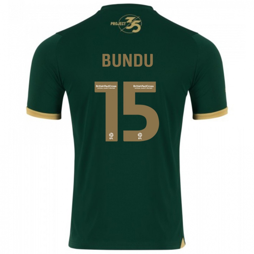 Hombre Camiseta Mustapha Bundu #15 Verde 1ª Equipación 2023/24 La Camisa Perú