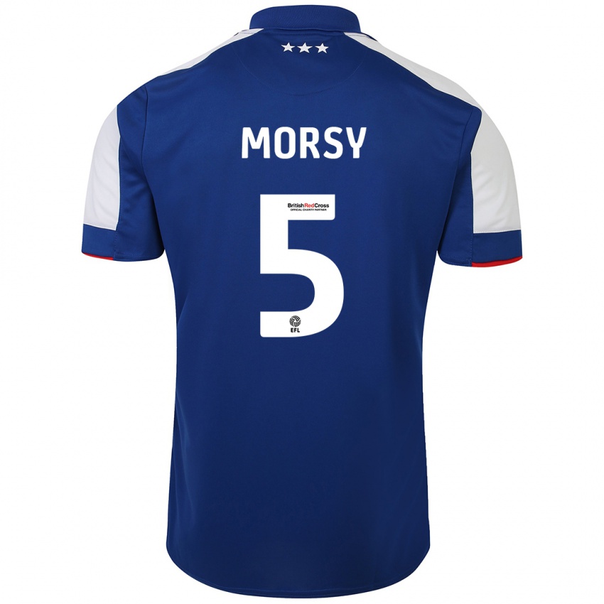 Hombre Camiseta Samy Morsy #5 Azul 1ª Equipación 2023/24 La Camisa Perú