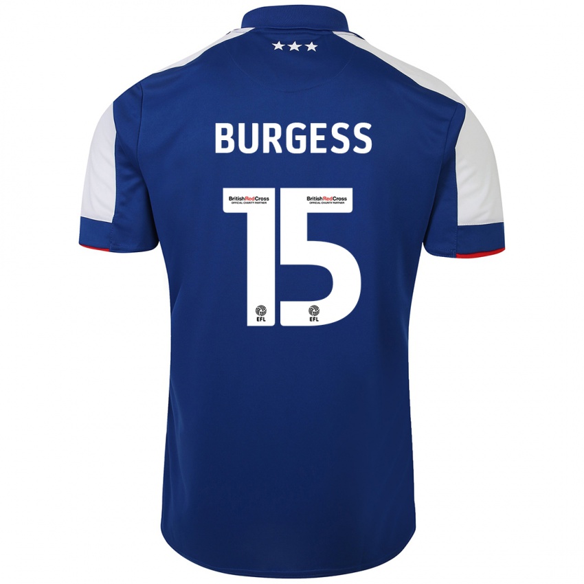 Hombre Camiseta Cameron Burgess #15 Azul 1ª Equipación 2023/24 La Camisa Perú