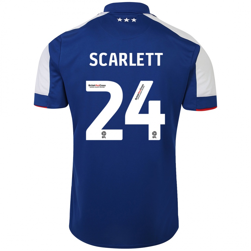 Hombre Camiseta Dane Scarlett #24 Azul 1ª Equipación 2023/24 La Camisa Perú