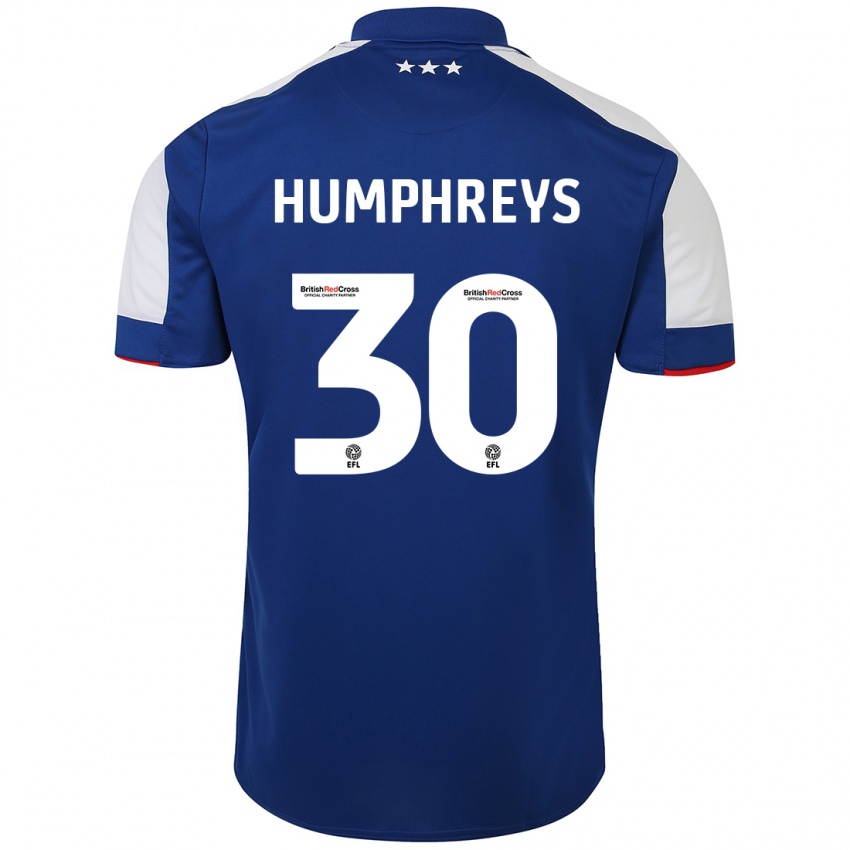 Hombre Camiseta Cameron Humphreys #30 Azul 1ª Equipación 2023/24 La Camisa Perú