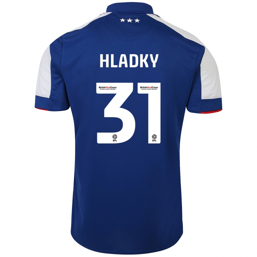 Hombre Camiseta Vaclav Hladky #31 Azul 1ª Equipación 2023/24 La Camisa Perú