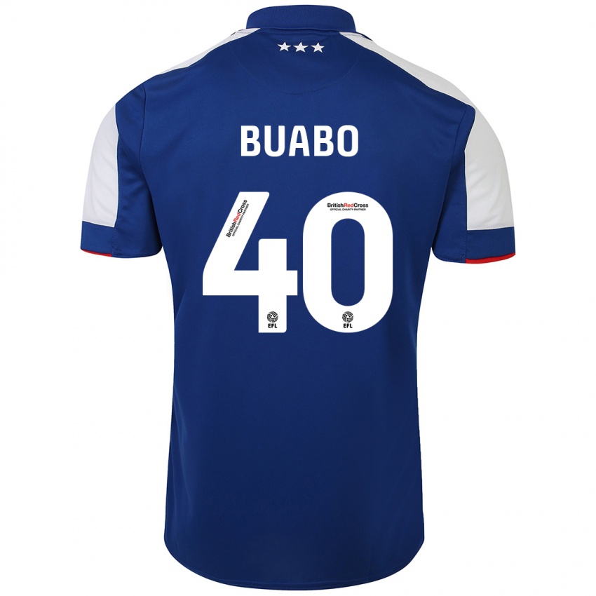 Hombre Camiseta Gerard Buabo #40 Azul 1ª Equipación 2023/24 La Camisa Perú